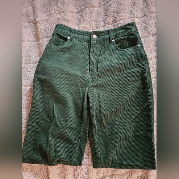 Forest green Twik corduroy jeans, size 26, organic cotton - Picture 2 of 4